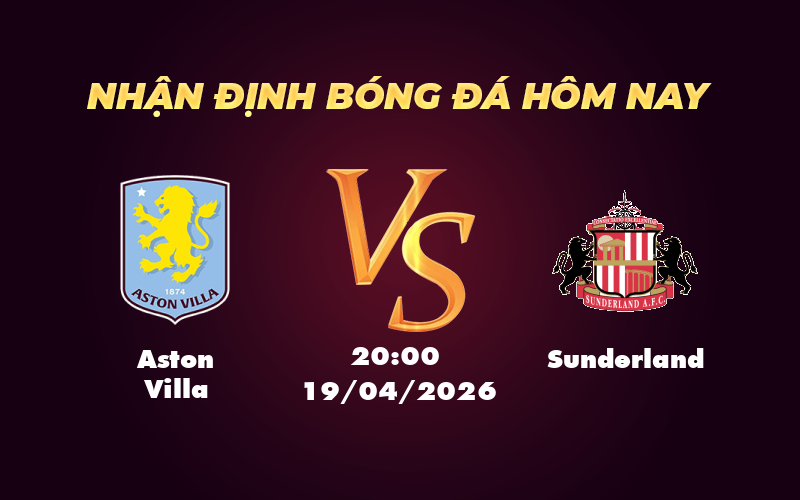 aston villa sunderland 19 04 ngoai hang anh